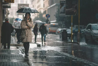 Tenue de pluie stylée