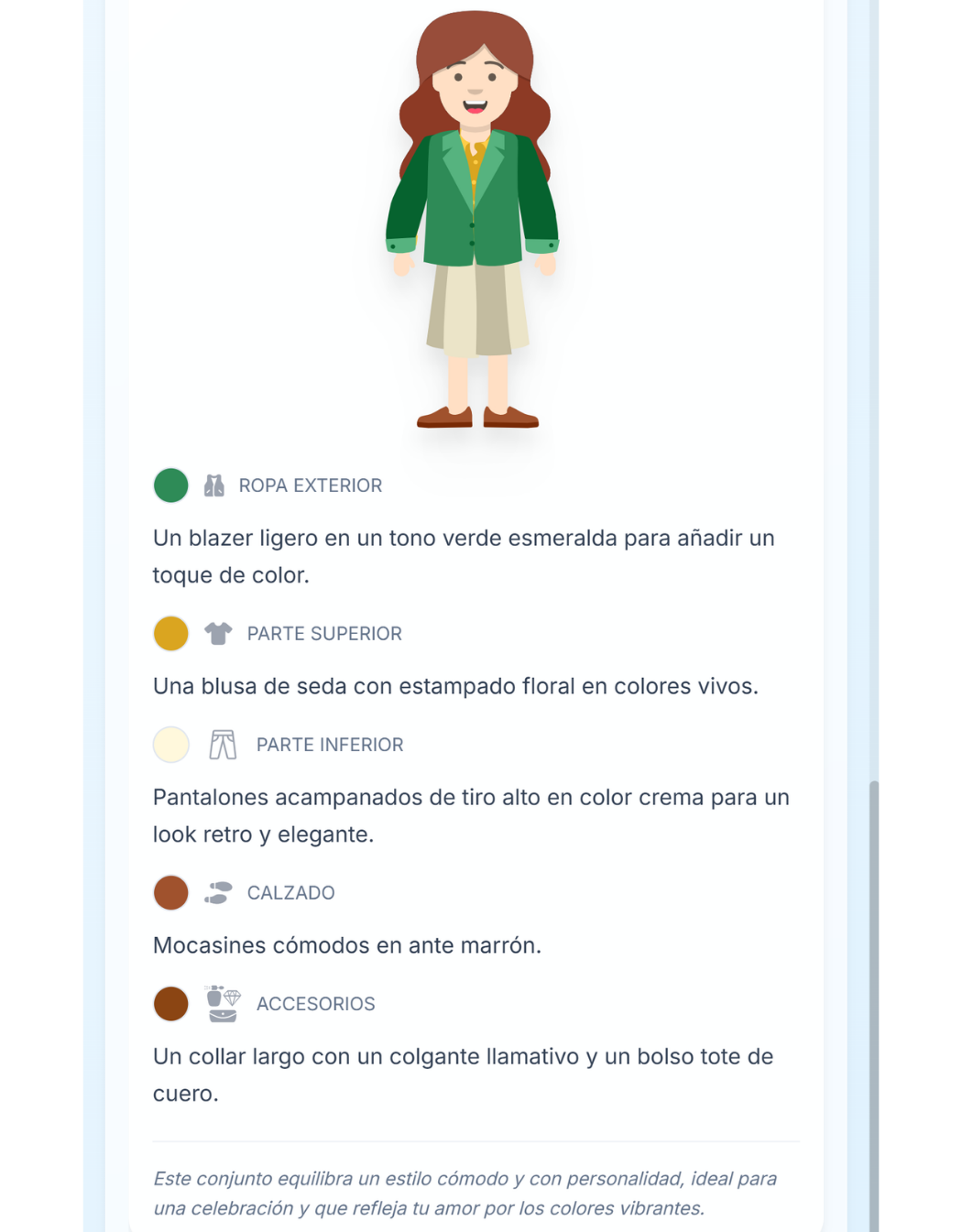 Ejemplo de Atuendo
