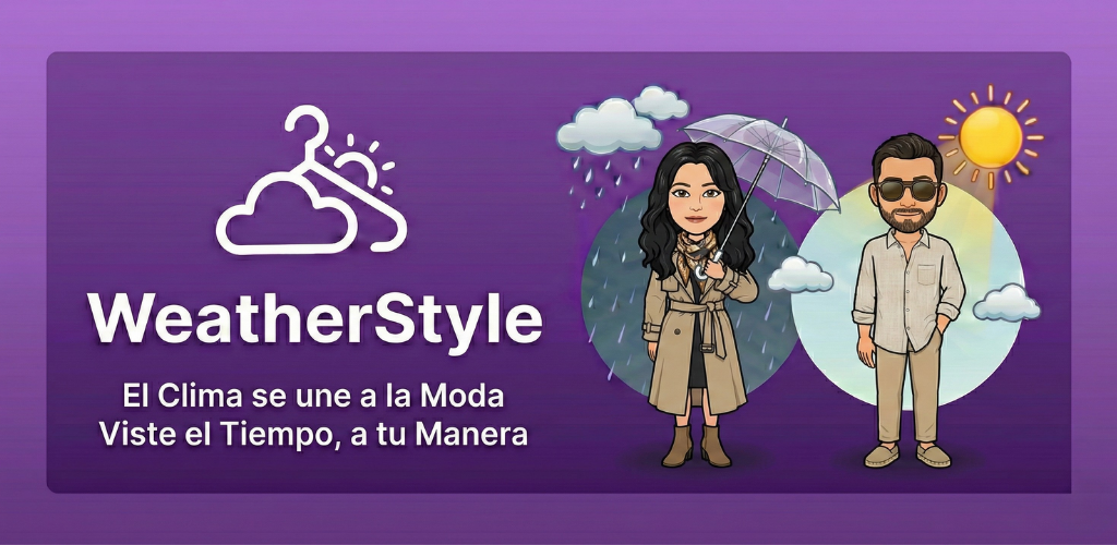 WeatherStyle pancarta de la aplicación