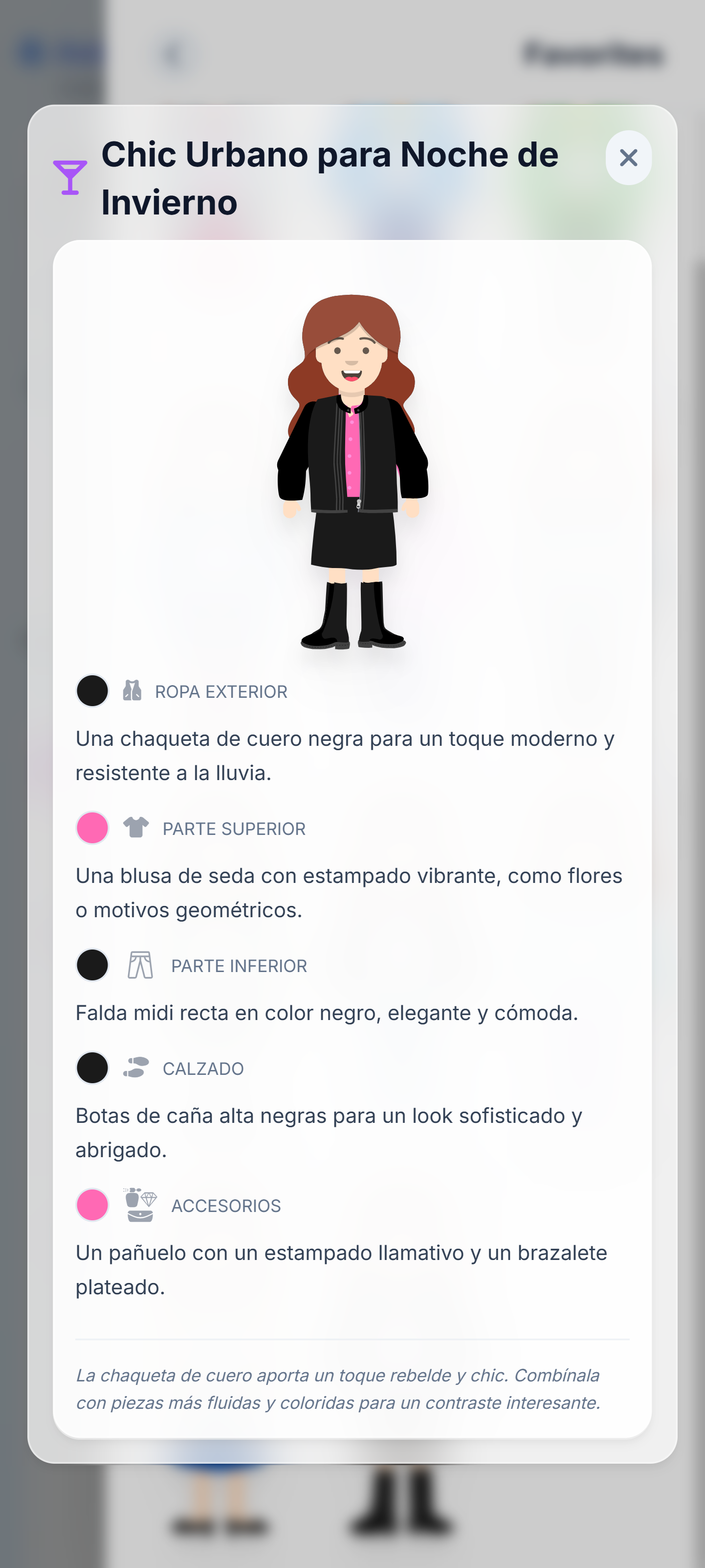 Detalle de Favoritos