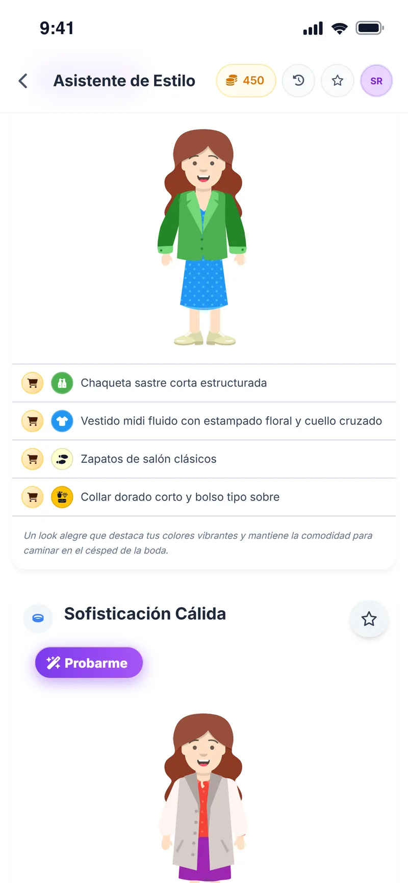 Outfit alternativo para la misma boda